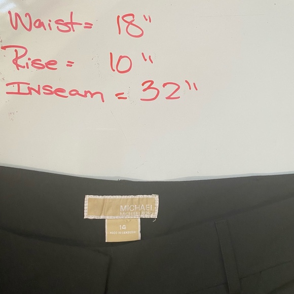 Michael Kors Womens Black Business Office Trouser Pant- Sz- 14 - Picture 12 of 12